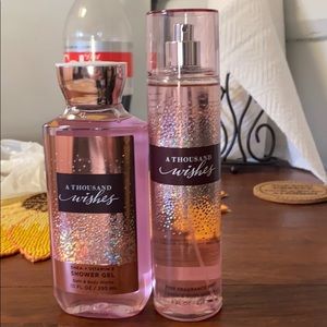 A Thousand Wishes shower gel and body spray.